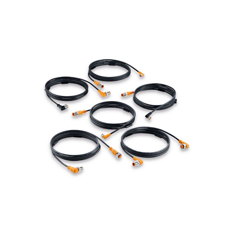 5芯M12規格，公母頭傳感器連接器-IFM產品推薦